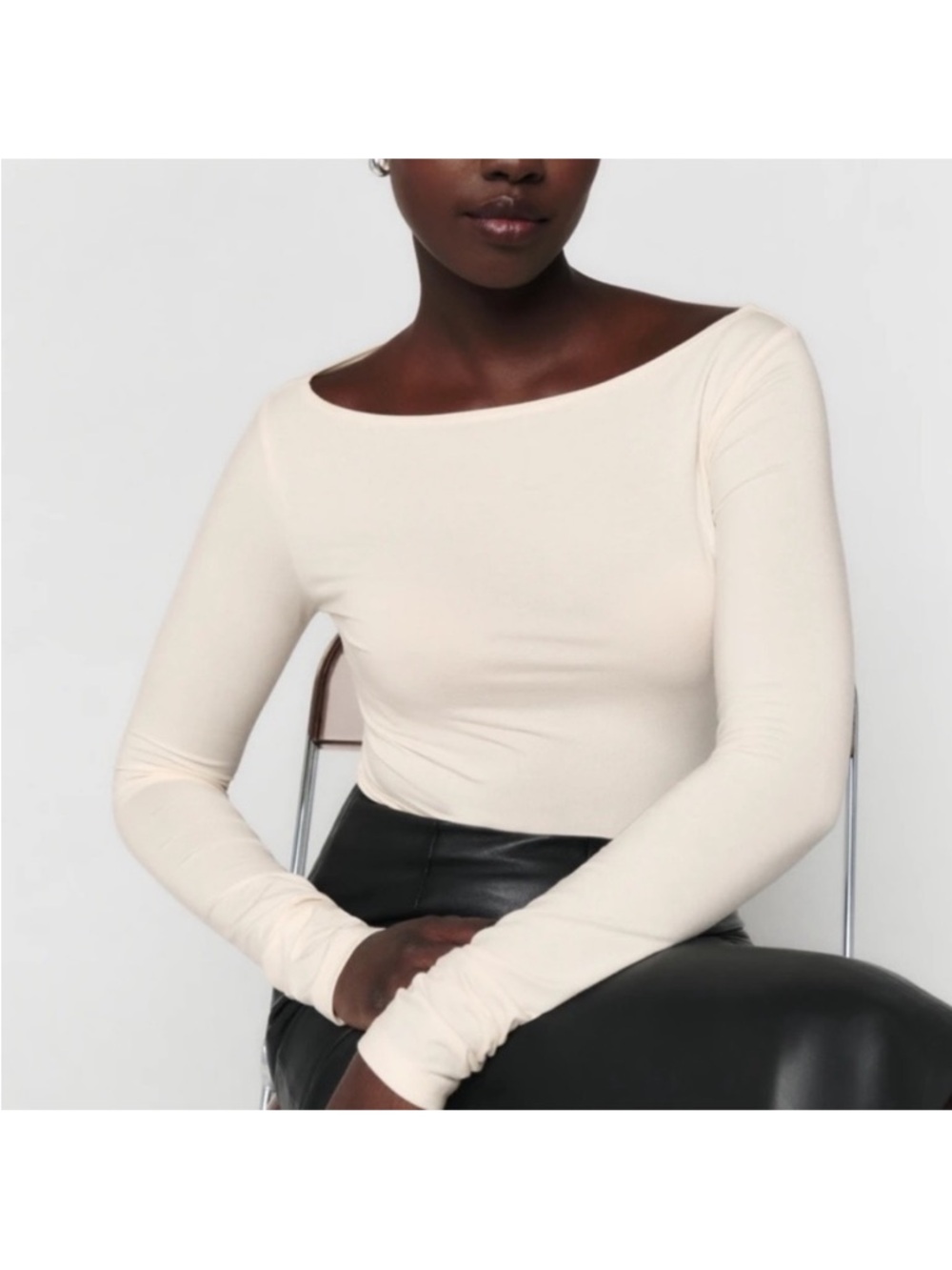 NEW Reformation Wiley Knit Top Size Medium - Picture 2 of 6